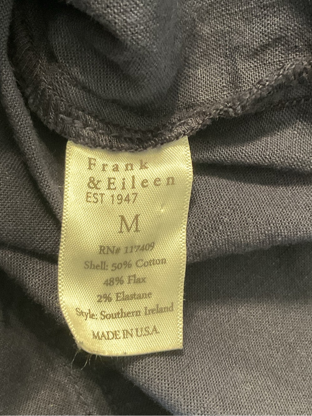 Frank & Eileen Southern Ireland  dress in Navy  size M - Picture 6 of 6